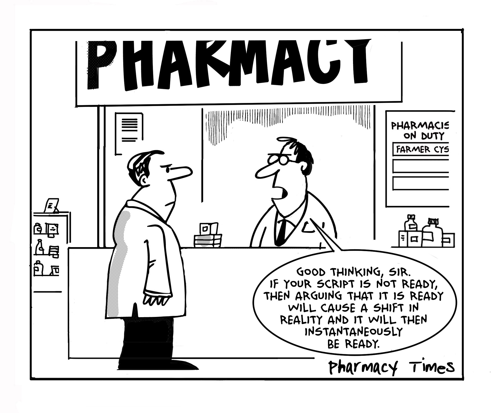 Farmer Cyst - Customer logic... - The Pharmacy Times